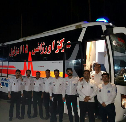 اعزام هفت تکنسین از اورژانس دزفول و یک بالگرد به مناطق زلزله زده