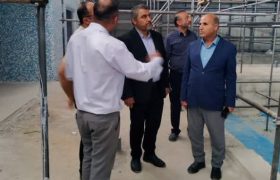 بازدید بخشدار بندر امام خمینی از پروژه تعمیرات و بازسازی مجتمع فرهنگی ورزشی شهید حق گو