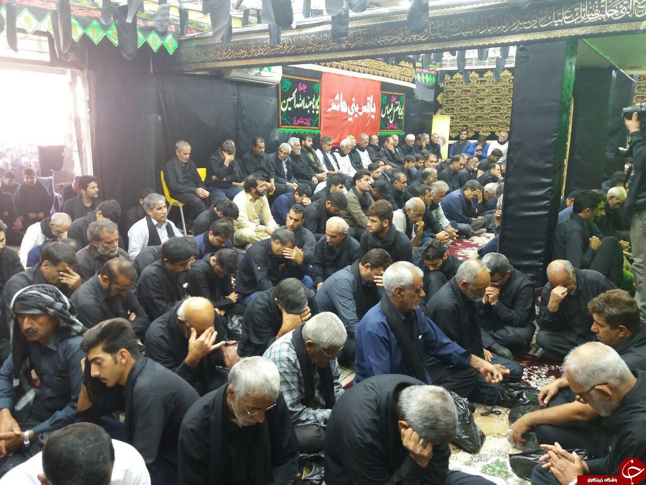 تجلیل از مداحان و پیرغلامان حسینی در بیت الزهراء اندیمشک
