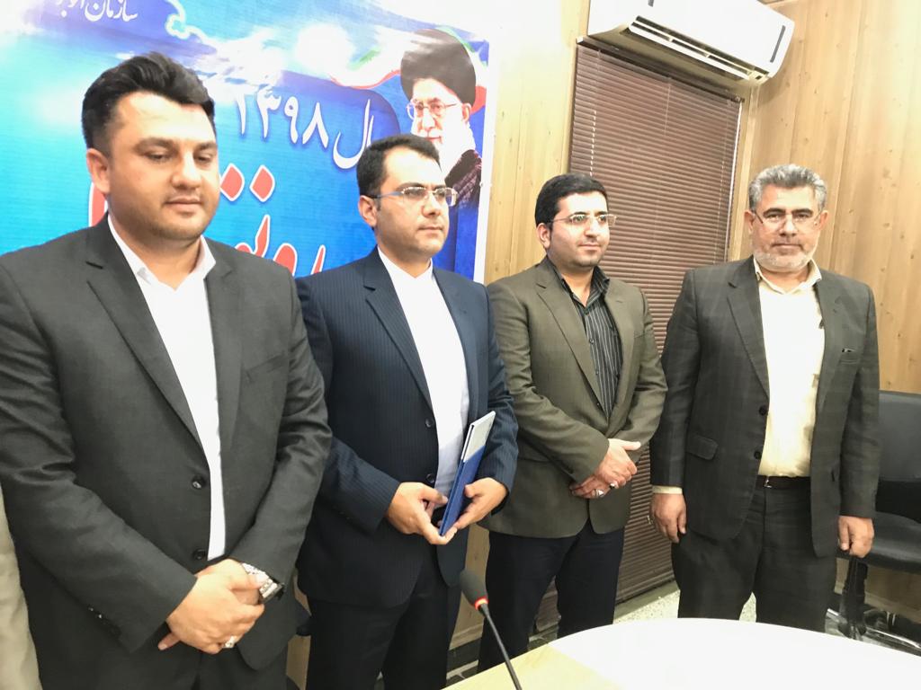 مراسم تودیع و معارفه سرپرست سازمان پایانه های شهرداری اهواز برگزار شد