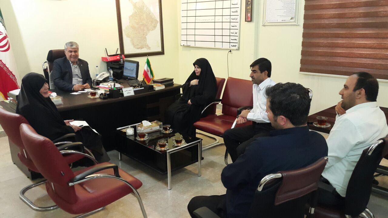 جلسه هم اندیشی فرماندار اندیکا با معاون گروه مهررسانان برگزار شد