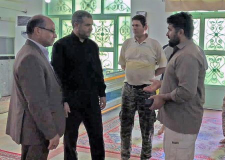 بازدیدفرماندار ویژه شهرستان خرمشهر و فرمانده سپاه از قرارگاه پشتیبانی شرکت نفت و گاز اروندان و شرکت ملی نفت