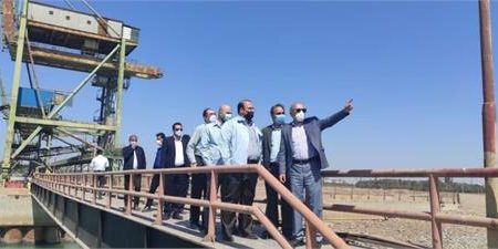 بازدید مدیرعامل از شرکت صنعت فولاد شادگان و اسکله اختصاصی فولاد خوزستان در بندر امام خمینی( ره)