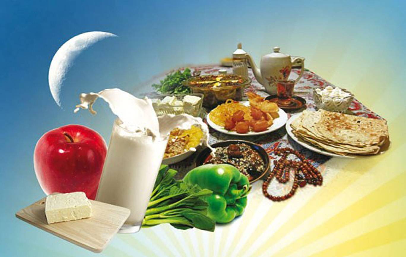 توصیه‌های تغذیه‌ای برای سه وعده سحری و افطار و شام
