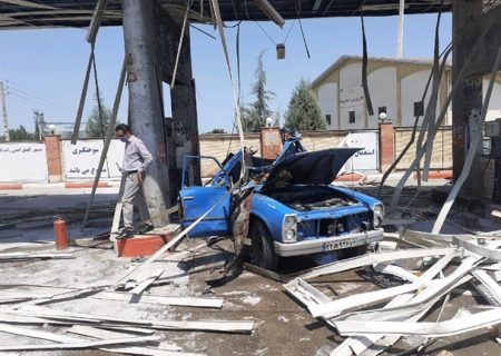 انفجار در جایگاه سی.ان.جی در بندر ماهشهر ۲ مصدوم برجا گذاشت