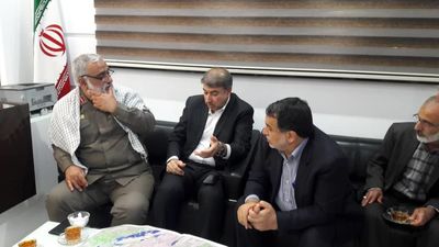 بازدید سردار نقدی و هیئت همراه از مرکز مانیتورینگ سازمان آب و برق خوزستان