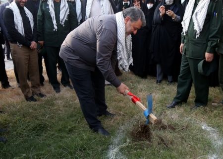 برگزاری مراسم کلنگ زنی طرح یاد بود رختشوی خانه زنان ایثارگر