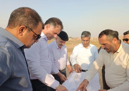 بازدید معاون وزیر صمت و مدیرعامل سازمان صنایع کوچک و شهرک‌های صنعتی ایران از پروژه احداث جاده دسترسی شهرک صنعتی اهواز ۵