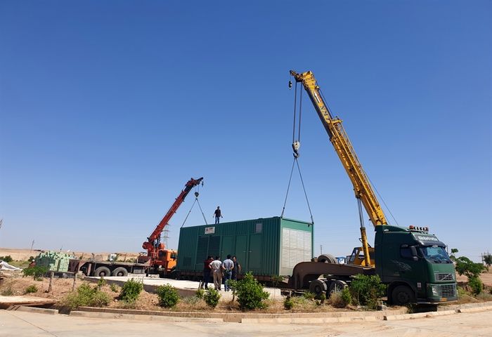 نخستین دیزل ژنراتور کانوپی (کانتینری) وارد خوزستان شد
