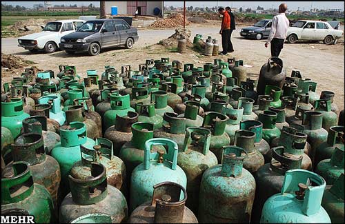 فروش و عرضه سیلندر گاز غیر استاندارد در هندیجان جنوبی